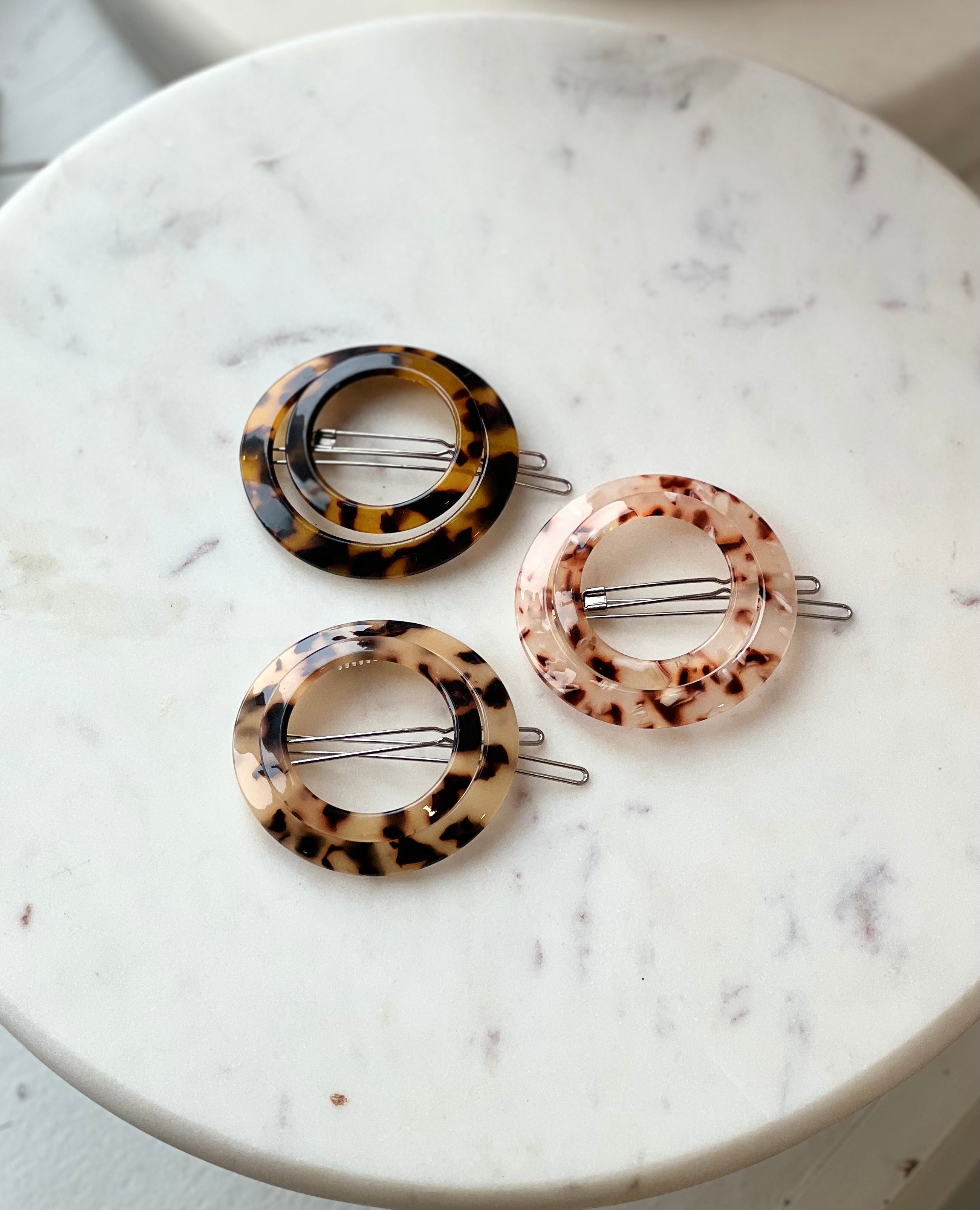 Circle Hair Clip - Set of 2