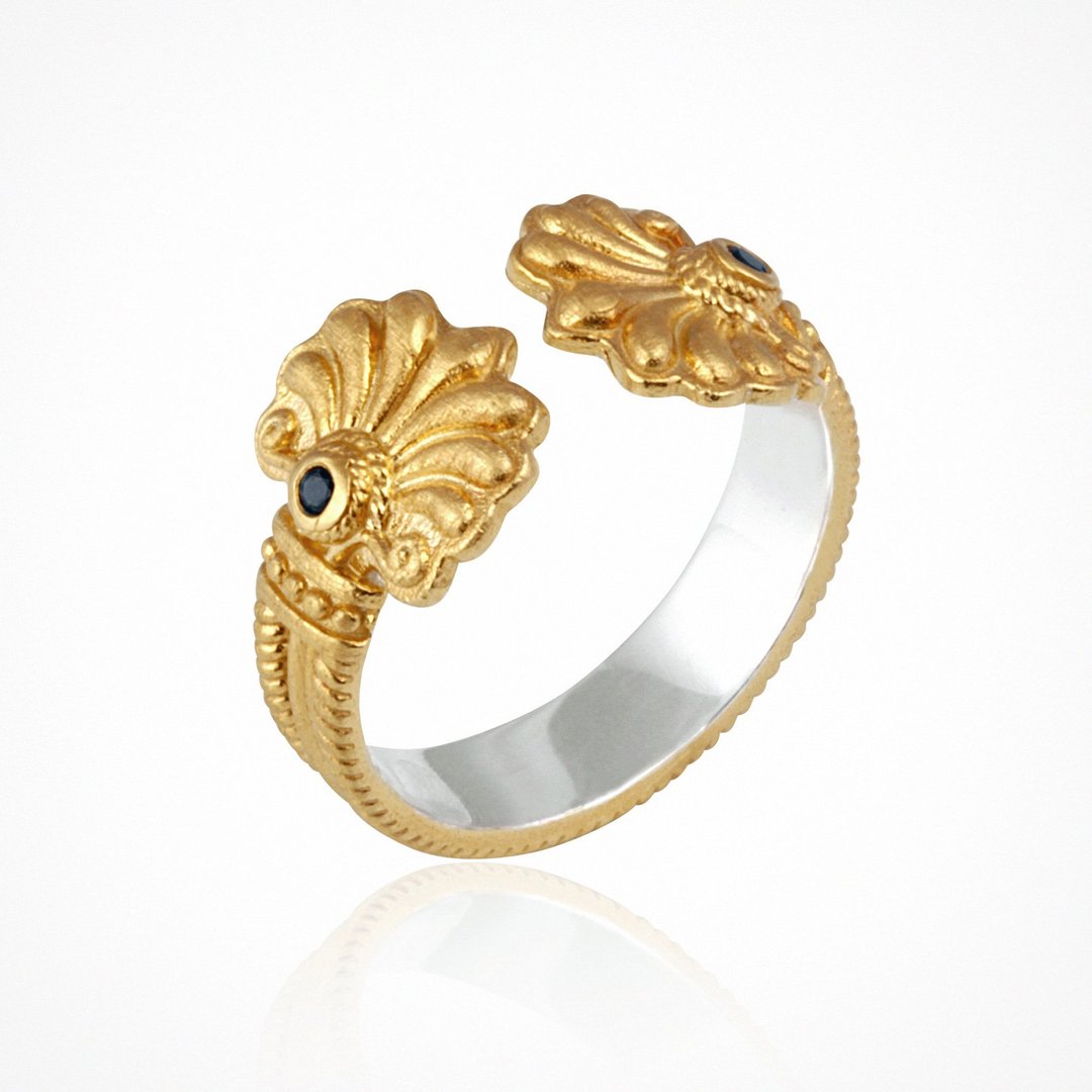 Isabel Ring | Black Sapphire & Gold