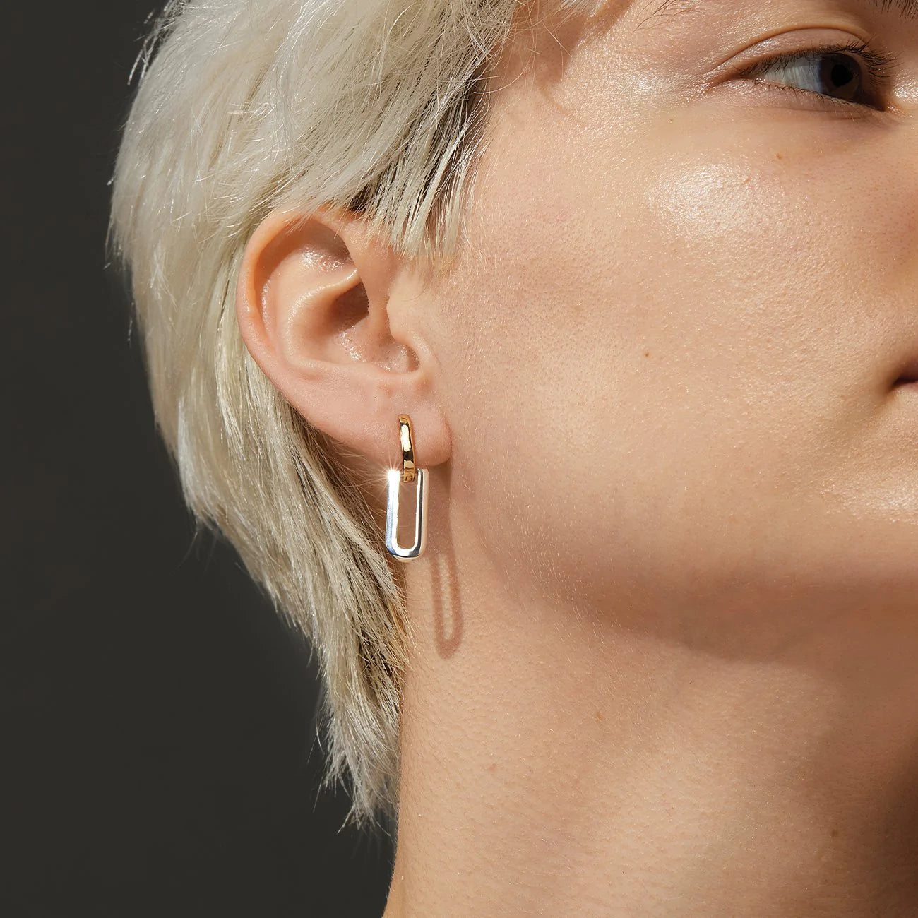 Teeni Detachable Link Earring | Two-Tone