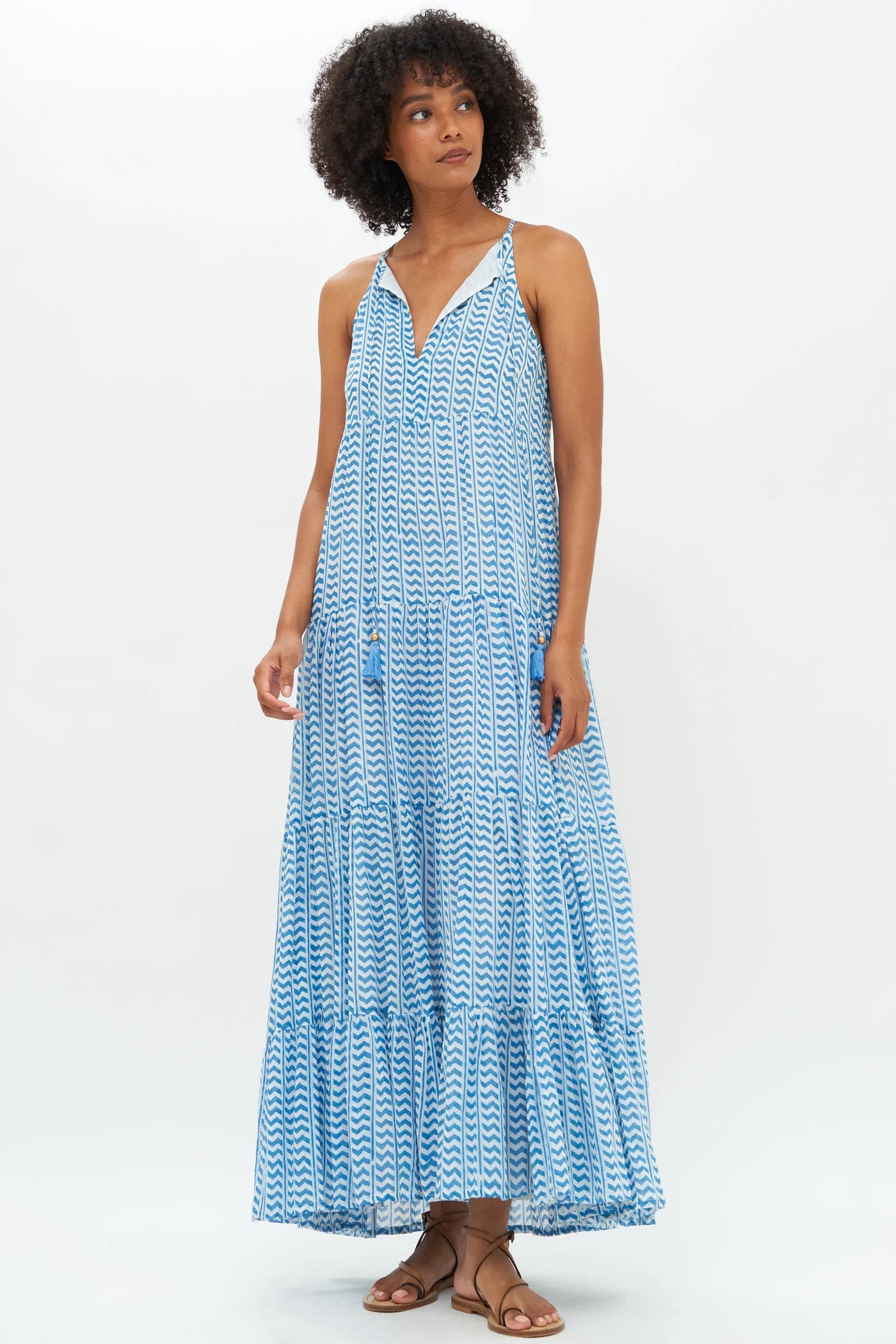 Long Tiered Tassel | Blue Marley