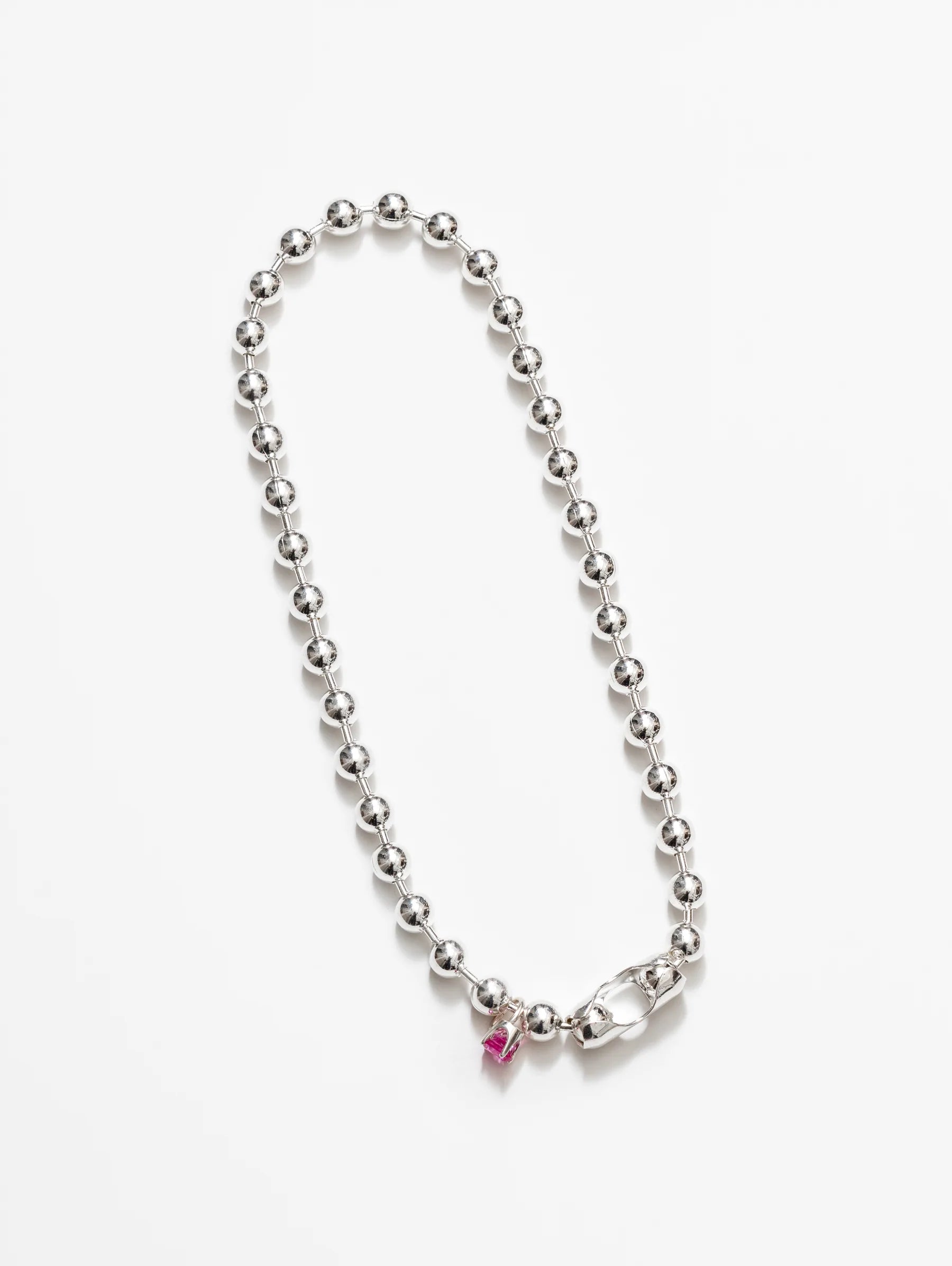 Zoie Necklace in Pink and Sterling Silver