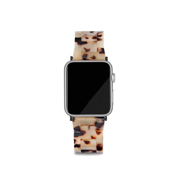 Apple Watch Band | Blonde Tortoise & Black Hardware