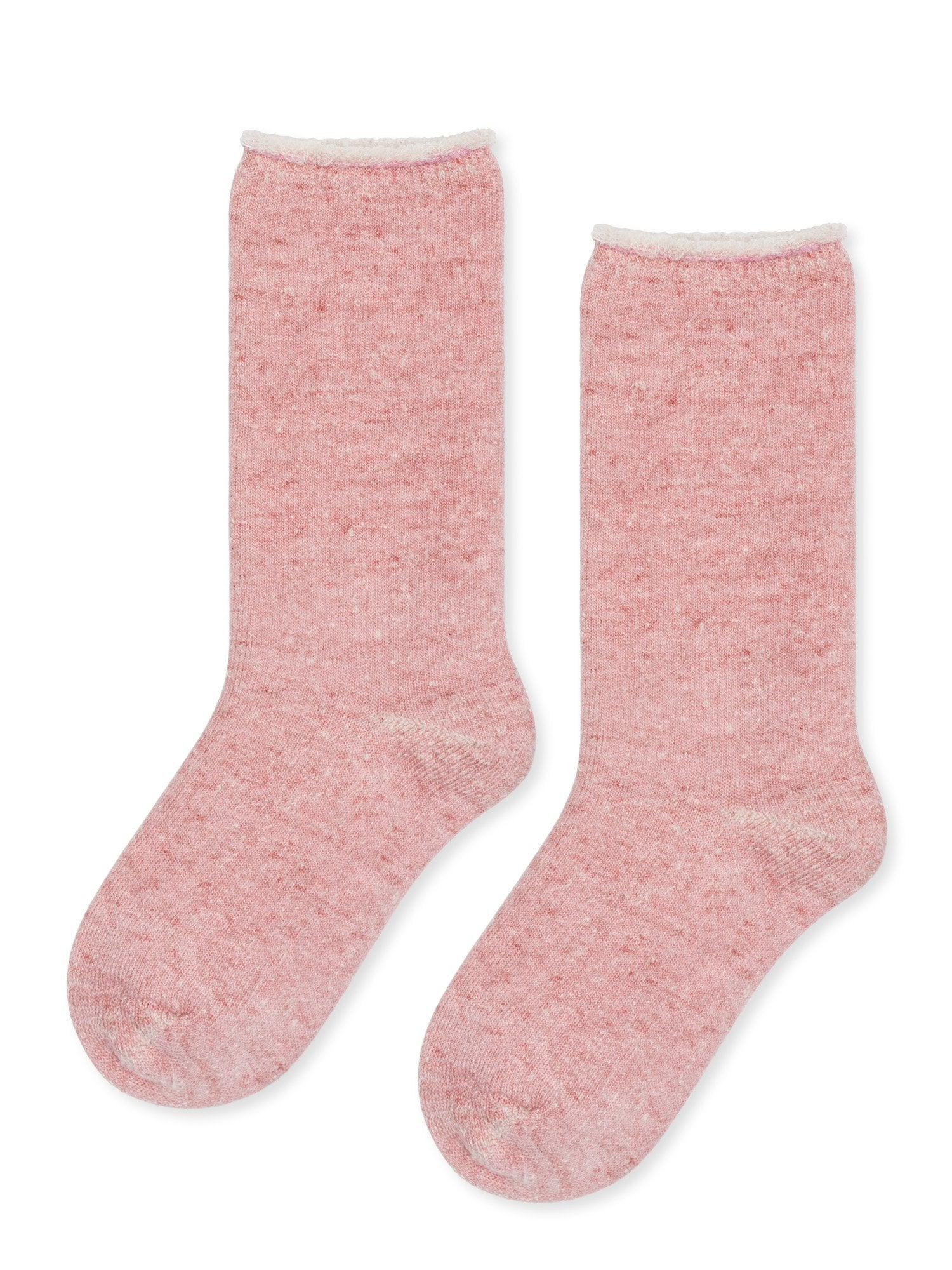 Hoodie Wool Crew Sock | Pink