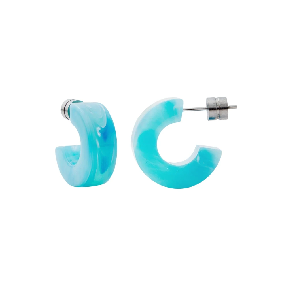 Muse Hoops in French Coast Blue