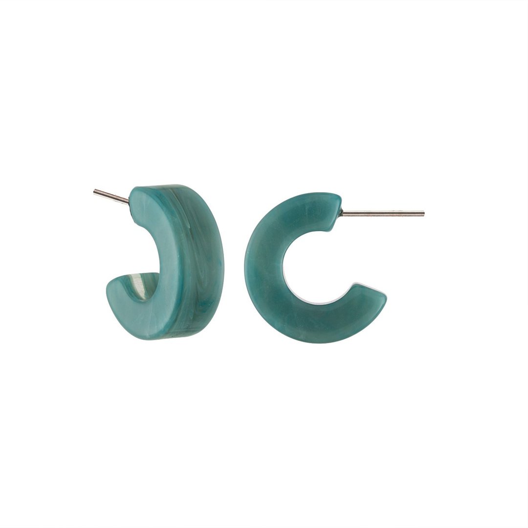 Muse Hoops in Jadeite Green