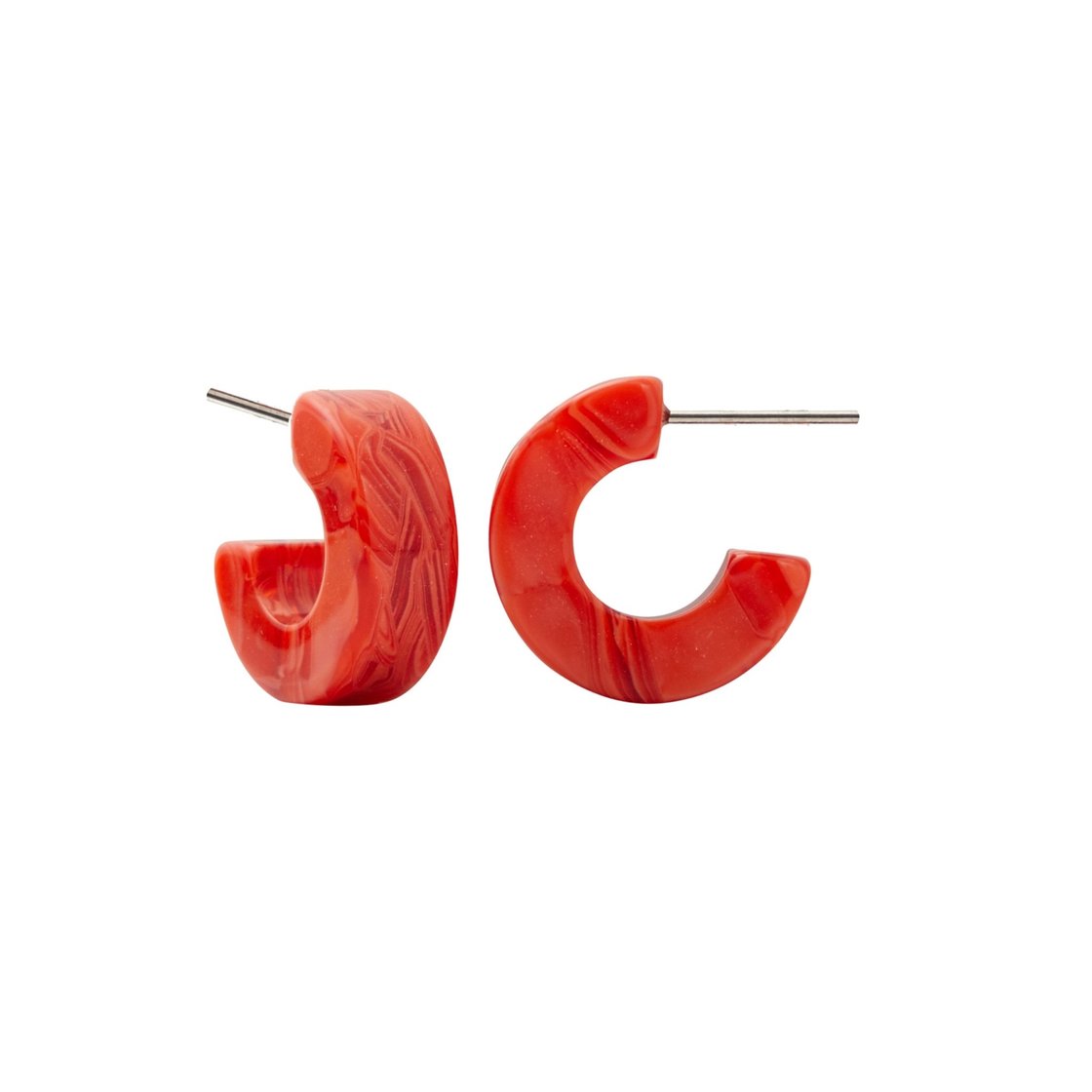Muse Hoops in Poppy