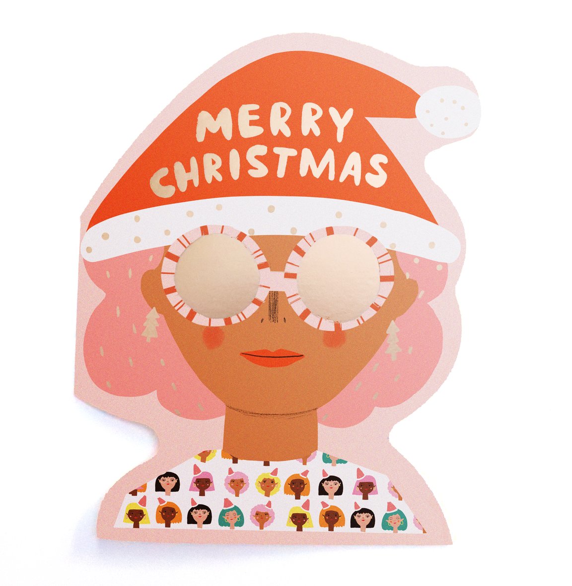 Xmas Party Girl Greeting Card
